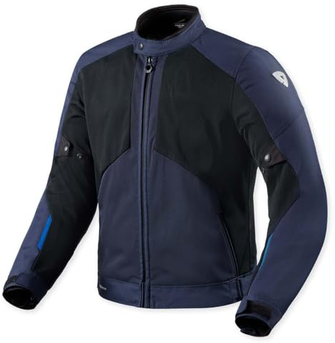 REV'IT! Revit Torque 3 H2O wasserdichte Motorrad Textiljacke, dunkelblau/schwarz, S