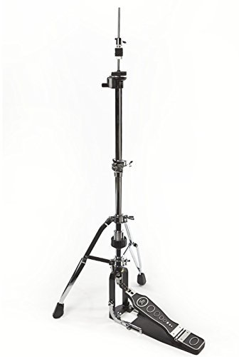 Fame HH9001 Hi-Hat-Ständer, 2-Beinig, Einzelkette, Doppelstrebig, Höhenverstellbar 75-100cm, Verchromt, Ideal für Doppelfußmaschinen, Professionelle Qualität, Preis-Leistungs-Sieger