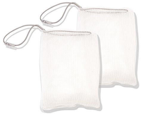 2 x ASAVO Seifensäckchen, handgemacht in D, Nylon (BPA-frei), schnell trocknend, zum Aufschäumen für Seifen, Seifennetz, Seifensparer, Seifenbeutel