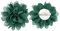 PrettyBoutique Girls Kids Women Chiffon Flower Hair Clip Alligator Clip Party Wedding (10cm, Dark Green)