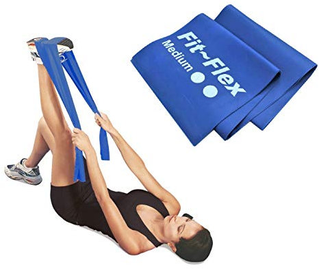 Fit Flex Resistance Band (Blue - Medium) - Exercise Band - Resistance Band - Strength Training, General Fitness
