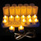 Bougies chauffe-plat rechargeables,12 bougies rechargeables LED Bougies à piles sans flamme avec station de charge,câble USB et tasses à bougies pour Pour Décoration de Noël,Halloween