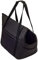 BOUTIQUE ZOO Hundetasche - Schwarz Schwarz/Minky, M bis 10 kg - Tragetasche für kleinen und mittleren Hund, Welpen, Katze