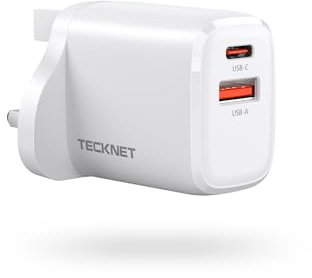 TECKNET USB C Plug, 33W Usb C Plug Fast Charge, Fast Charger Plug Compatible with iPhone 15 Pro Max/Pro/14/13, Samsung Galaxy S24/S23/S24Ultra, ipad, MacBook etc