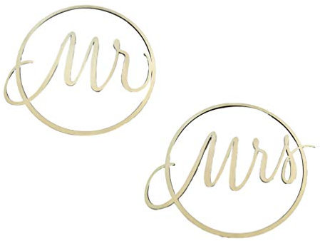 VOSAREA 2-Teiliges Set Hochzeitsstuhl Anhänger wandverkleidung Wand polsterung Hochzeitsempfangsschilder Schild zum Aufhängen von Holzstühlen Embleme Wohnkultur Hochzeitsstuhl hängen