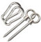 AIVOOF Hammock Hanging Kit, Heavy Duty Stainless Steel Hammock Hooks and Carabiners - 1300LB Capacity Swing Hardware for Indoor/Outdoor Use