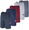 Real Essentials Men's Fitness-Shorts Tennis, Set F, 3XL