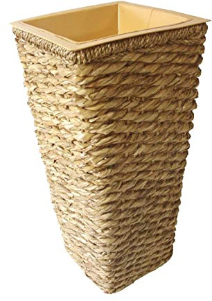 WH WORKING HOUSE FLORERO MACETERO Maceta CUBREMACETAS Alto Rattan Metal Desmontable PEQUEÑO