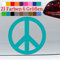 generisch Peace Aufkleber Friedens Zeichen Sticker Punk 80er Hippie Flower Power Vinyl JDM in 6 Größen und 21 Farben