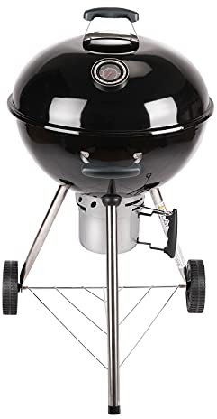 TAINO Classico barbecue a carbonella con coperchio rimovibile, Ø 57 cm, termometro nero
