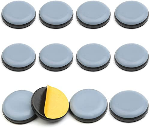 20 Pieces Furniture Glides,Teflon Self-adhesive Furniture Sliders Floor Protector Pads for Moving Heavy Furniture and Carpet Glides (Round 25mm/1inch)1