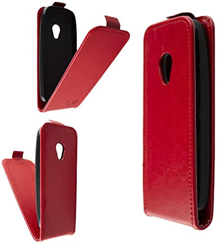caseroxx Flip Cover für Nokia 6310 (2021) in rot – Handy-Tasche mit Kreditkartenfächern & Magnetverschluss aus Kunstleder, schlank & funktional
