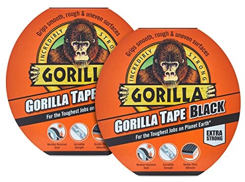 Gorilla 3044000 Tape Black 11m (2 Pack)