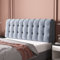 Rückenlehne,Rückenkissen, Rückenpolster QiangDa Kissen Bett Rückenkissen An Der Wand Befestigen Weich Und Bequem Abnehmbar (120cm, blau)