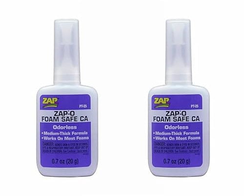 2 x ZAP CA PT25 Foam Safe Medium-Thick Adhesive Glue (0.7oz) - 5525690