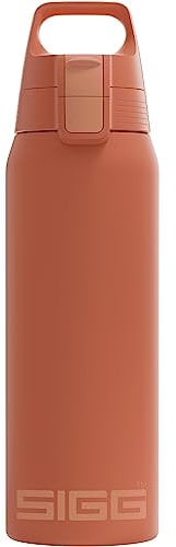 SIGG - Botella de Agua Aislada - Shield Therm - Apta para Bebidas Carbonatadas - A Prueba de Fugas - Apta para Lavavajillas - Libre de BPA - Acero Inoxidable 90% Reciclado - 0,5L / 0,75L / 1L