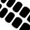 DANNI & TONI Halb ausgehärtete Gel Nagelfolien (Obsidian) Schwarze Einfarbig uv Gel Nagelfolie Aufkleber Nagelsticker Nageldesign Nagelfolie Selbstklebend Wraps 28 Aufkleber