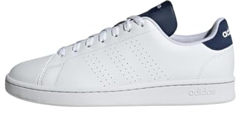 adidas Women's Advantage Schuh Cloud White/Cloud White/Dark Blue 40