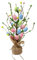 NNXHWY Decorazione da Tavolo per Albero di Uova di Pasqua, Albero di Pasqua da Tavolo da 13,8 Pollici con Base in Tela, Centrotavola per Albero Decorativo, Rami di Albero di Uova di Pasqua per(#1)