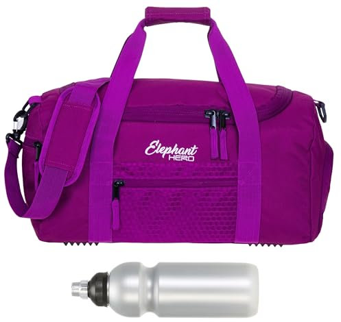 Sporttasche klein Jungen Mädchen Hero Signature mit Schuhfach Sport Tasche Kinder medium Schule Fitness Bag + Trinkflasche f (Wild Berry 12995)