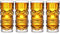 BAKAMITAYI Lot de 4 verres Tiki en verre, parfaits pour Mai Tai, cocktails exotiques zombies, boissons aux îles tropicales, bar professionnel hawaïen, fête hawaïenne