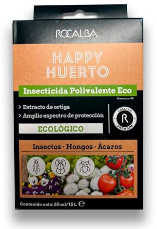 Insecticida Plantas Ecológico con extracto de Ortigas | Uso en Plantas de Interior y Exterior | Amplio espectro de protección contra insectos como insectos, hongos y ácaros | 100% Ecológico Rocalba