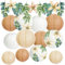 YBwanli boho deko lampions papierlaternen,Gilt für:gartenparty,hochzeit, deko taufe, baby zimmer,Kommunion,Jugendweihe eleganter künstlerischer Ölgemälde-Stil,13 Stück