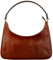 Time Resistance Lederhandtasche - Vollnarbenleder Geldbörse für Damen - Umhängetasche (Cognac-Braun)