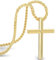 SERASAR Kreuz Halskette Herren mit Anhänger - 50cm Gold Schmuck Kette Vergoldete Geschenk idee für Männer Geburtstag Vater Tag Punk Rock Valentinstag