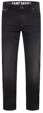 Camp David Herren Jeans CO:NO Comfort Fit Black Used Jogg 34 30