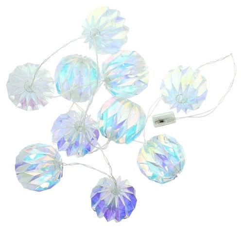 FRANK FLECHTWAREN LED-Lichterkette Rainbow-Balls, LEDs, batteriebetrieben, Timerfunktion, An-/Aus-Schalter Länge 160 cm, nur für den Innenbereich geeignet, stimmungsvolle Beleuchtung