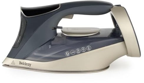 Beldray 3200W Steam Iron – Digital LED Touchscreen, Non-Stick Ceramic Soleplate, Powerful Vertical Steam, 4 Preset Heat Modes, Auto Shut Off, 320ml Water Tank, Anti-Limescale, Self-Cleaning, 3m Cord