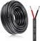 inShareplus 20M/65.6ft Electric Cable, 14AWG 2 * 2mm², 5V/12V/300V, Red & Black Tinned Copper Wires, LED Strip Extension Cable