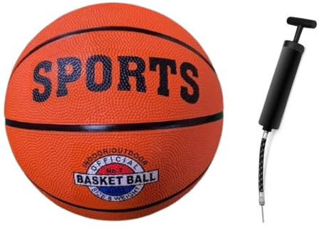 Dreamhoops Basketball Größe 7 – Outdoor & Indoor, Inkl. Pumpe, rutschfest mit Hervorragendem Grip für präzises Spiel