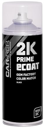 CAR-REP 2K eCoat Black Spray Paint 400mL Direct-to-Metal DTM Epoxy Coating
