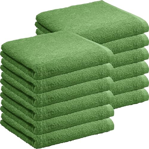 REDBEST Handtuch Oceanside 12er-Pack Leichtfrottier grün Größe 50x80 cm