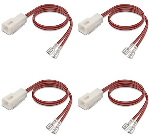 4 Pcs 72-7902 Speaker Harness,Thicker Longer Professional Speaker Wire Harness Cable Adapter Connector Plug,Car Audio Cable for Dodge Dart Journey RAM Challenger Jeep Wrangler Chrysler