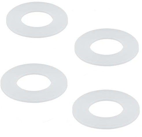 UDNUYFGZ Ideal Standard Flush Valve Seal & Siamp Diaphragm Washer 4-Pack | 63x33x3mm Silicone Drain Valve Gaskets for Toilet Cistern Repair | Universal Fit Water Stop Seals