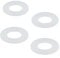 UDNUYFGZ Ideal Standard Flush Valve Seal & Siamp Diaphragm Washer 4-Pack | 63x33x3mm Silicone Drain Valve Gaskets for Toilet Cistern Repair | Universal Fit Water Stop Seals