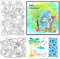 GLOBLELAND Ozean Gnom Dame Klarstempel Schneideschablonen PET Malvorlagen Für Kartenherstellung Sommer Strand Silikonstempel Frauen Stanzformen PET Farbschablonen Für DIY Scrapbooking