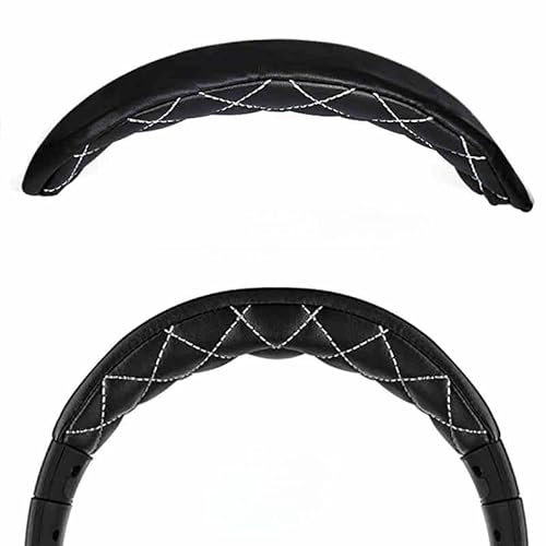 Kopfband, kompatibel mit Corsair HS70/Pro HS60/Pro HS50/Pro Gaming-Headset, Ersatz-Kopfband, geräuschunterdrückender Schaumstoff, Schwarz / Weiß