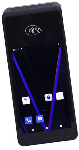 Handheld -Barcode -Scanner, 5.0 -Zoll -Touchscreen -PDA -Scanner mit 5G WiFi NFC & 90 -mm S -Druck für Lebensmittelwagen, Restaurants, Einzelhandelsgeschäfte