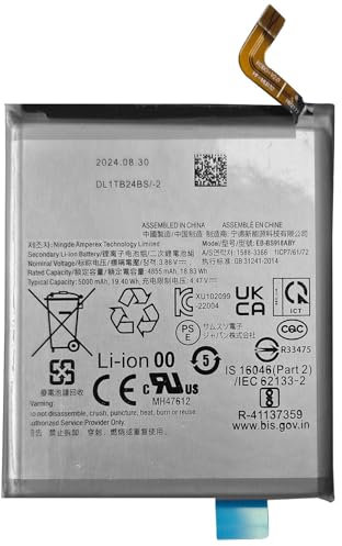 C D R Batteria ricambio originale EB-BS918ABY compatibile con Samsung Galaxy S23 Ultra SM-S918BZ. Capacità 5000 mAh