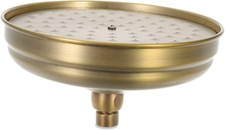SHINEOFI Retro Regendusche Kopf Kupfer Vintage Duschbrause Badezimmer Duschkopf Großer Wasserdurchfluss Einfacher Einbau