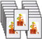 WOLTU Bilderrahmen 15x20 cm 15er Set Fotorahmen aus Kunststoff mit Passepartout, Posterrahmen zum vertikalen oder horizontalen Aufhängen/Aufstellen, Collage Wanddeko, Schwaz