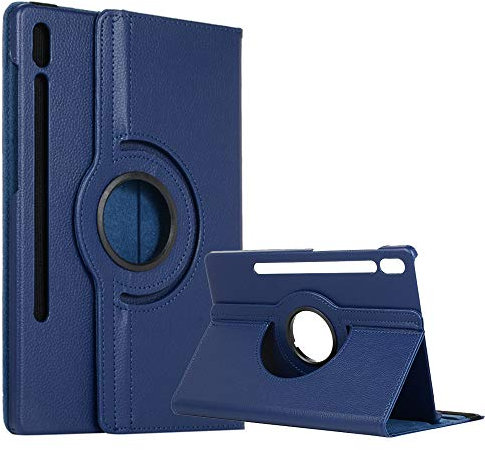 RLTech Coque pour Samsung Galaxy Tab S6 10.5, 360 Rotation Rabat Smart Housse Rotatif Etui Case Cover de Protection pour Samsung Galaxy Tab S6 T860/T865 10.5, Bleu