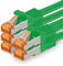 Cat7 Cable de Red Ethernet LAN - 1,5m - Verde - 5 Piezas Cat 7 Sftp Pimf Lszh - 10 GB s RJ45 Connectores Cat6a compatible con Cat5 Cat6 Cat.7 Cat8