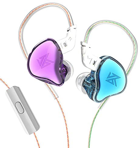 EMMETTBEN KZ EDC Earphones with Microphone HiFi Noise Cancelling In-ear 3.5mm Wired Headphones Sports Music Gaming Monitor Earbuds Headset