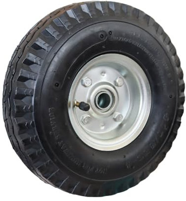 Linxor - Roue Gonflable pour Chariot 26 x 8.5 cm, axe 16 mm - Noir