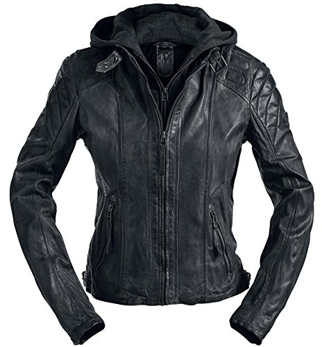 Mauritius Chasey Frauen Lederjacke schwarz Casual Wear, Rockwear